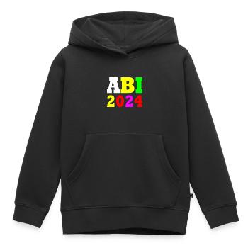 Abi 2024 - Kinder Premium Organic Hoodie - Schwarz - Vorne - AI Model Kid Male (0cm)