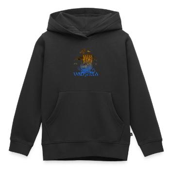 Valhalla Viking Vikings Bjoern Eisenseite - Kinder Premium Organic Hoodie - Schwarz - Vorne - AI Model Kid Male (0cm)