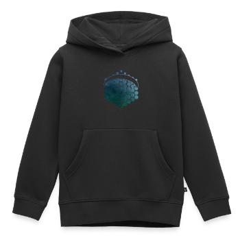 Paragliding Paragliding Paragliding - Kids Premium Organic Hoodie - black - Front - AI Model Kid Male (0cm)