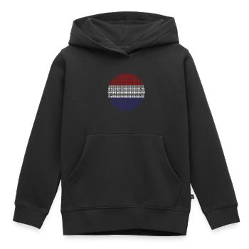 Pays-Bas Drapeau Hollande Drapeau néerlandais - Sweat Premium à capuche enfant bio - noir - Devant - AI Model Kid Male (0cm)