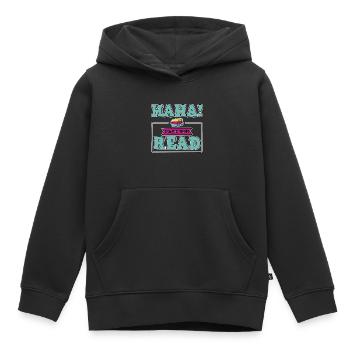 Haha Made You Read - Kinder Premium Organic Hoodie - Schwarz - Vorne - AI Model Kid Male (0cm)