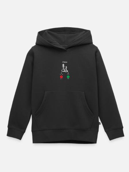 Schach ruft! - Kinder Premium Organic Hoodie - Schwarz