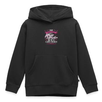 Fitness Instructor - EN - Kinder Premium Organic Hoodie - Schwarz - Vorne - AI Model Kid Male (0cm)