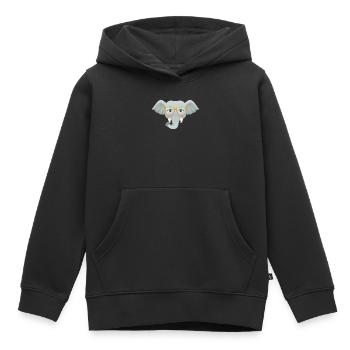 Geek Elephant - Kinder Premium Organic Hoodie - Schwarz - Vorne - AI Model Kid Male (0cm)
