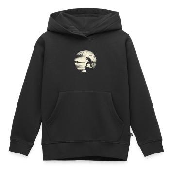 Werewolf With The Full Moon - Kids Premium Organic Hoodie - black - Front - AI Model Kid Male (0cm)