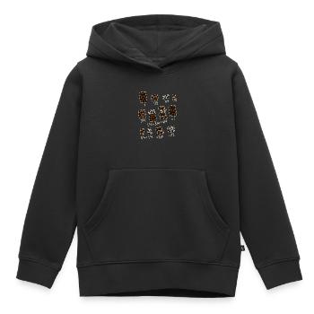 Schokolade Mathematik Bruchrechnen Lehrer - Kinder Premium Organic Hoodie - Schwarz - Vorne - AI Model Kid Male (0cm)