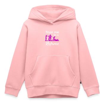 arbitre - Sweat Premium à capuche enfant bio - rose - Devant - AI Model Kid Female (0cm)