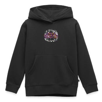 Frauentag bunt - Kinder Premium Organic Hoodie - Schwarz - Vorne - AI Model Kid Male (0cm)