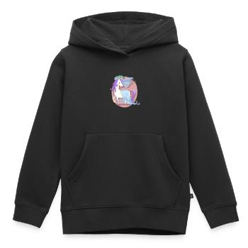 Unicorn bride - Kids Premium Organic Hoodie - black - Front - AI Model Kid Male (0cm)