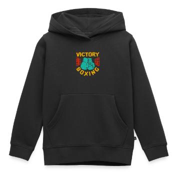 Boxen Boxer Kampfsport Boxhandschuh Geschenkidee - Kinder Premium Organic Hoodie - Schwarz - Vorne - AI Model Kid Male (0cm)