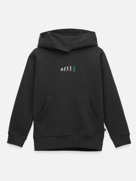 EVOLUTION FOOTBALL SOCCER EVOLUTION - Kids Premium Organic Hoodie - black