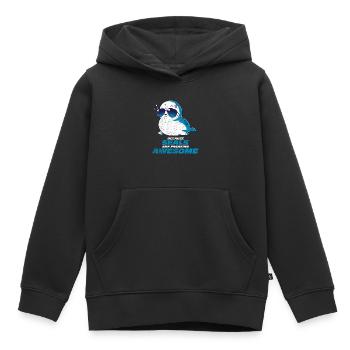 Phoque - Sweat Premium à capuche enfant bio - noir - Devant - AI Model Kid Male (0cm)