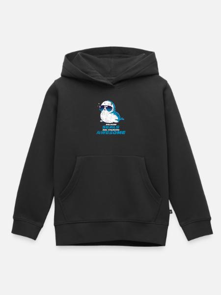 Robbe - Kinder Premium Organic Hoodie - Schwarz