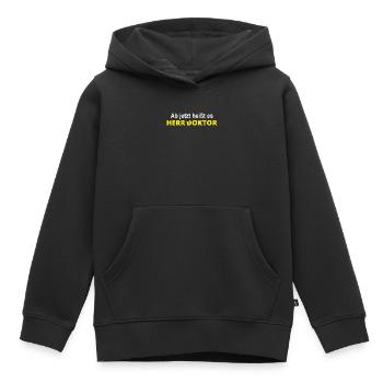 Doctor Doctorate Doctorate Gift - Kids Premium Organic Hoodie - black - Front - AI Model Kid Male (0cm)