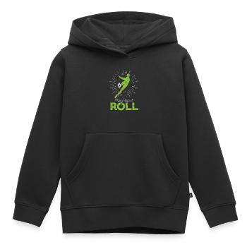 Fußball Tor - Kinder Premium Organic Hoodie - Schwarz - Vorne - AI Model Kid Male (0cm)