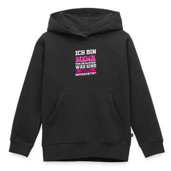 Mutter Mama Drillinge Liebe - Kinder Premium Organic Hoodie - Schwarz - Vorne - AI Model Kid Male (0cm)
