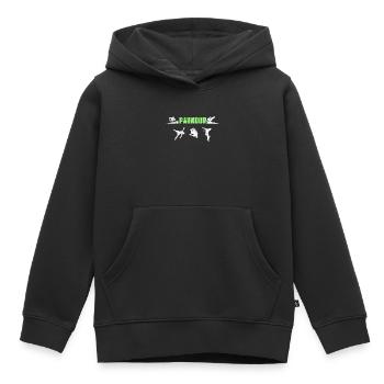 Parkour - Kinder Premium Organic Hoodie - Schwarz - Vorne - AI Model Kid Male (0cm)