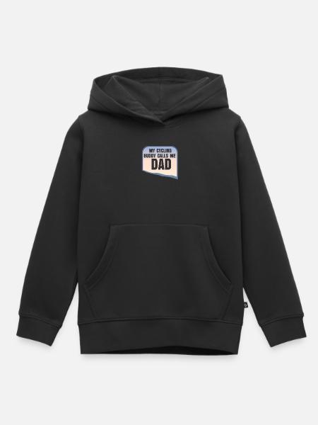 Fahrrad Papa - Kinder Premium Organic Hoodie - Schwarz