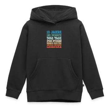 10 Jahr Legendär 10. Geburtstag - Kinder Premium Organic Hoodie - Schwarz - Vorne - AI Model Kid Male (0cm)