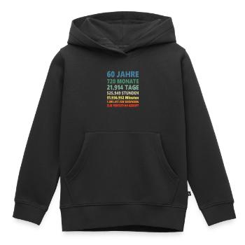 60 Jahre 60ster Runder Geburtstag Geschenk - Kinder Premium Organic Hoodie - Schwarz - Vorne - AI Model Kid Male (0cm)