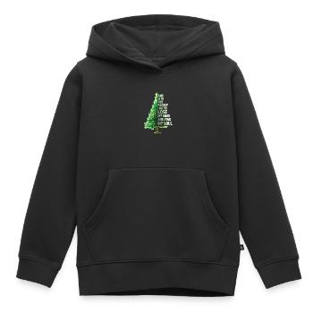 forêt - Sweat Premium à capuche enfant bio - noir - Devant - AI Model Kid Male (0cm)