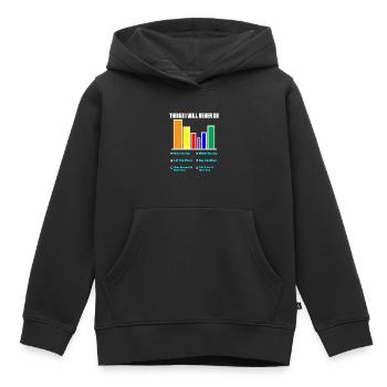Pie Chart - Cake Chart - Love - Love - Kids Premium Organic Hoodie - black - Front - AI Model Kid Male (0cm)
