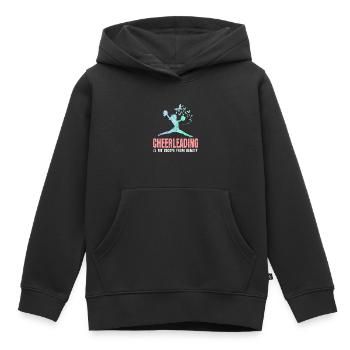 cheerleading - Sweat Premium à capuche enfant bio - noir - Devant - AI Model Kid Male (0cm)