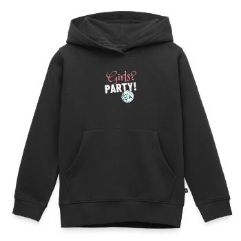 Party Girls Shirt pour les soirées, danser et sortir - Sweat Premium à capuche enfant bio - noir - Devant - AI Model Kid Male (0cm)