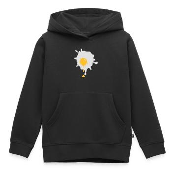 Running fried - V2 - Kids Premium Organic Hoodie - black - Front - AI Model Kid Male (0cm)