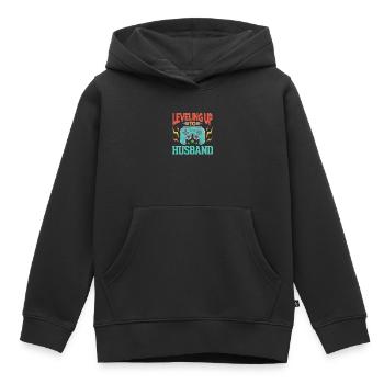 mariage - Sweat Premium à capuche enfant bio - noir - Devant - AI Model Kid Male (0cm)