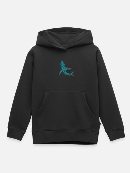 Haifisch - Kinder Premium Organic Hoodie - Schwarz