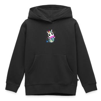 Einhorn Baby T-Shirt | Süßes Shirt mit Einhorn - Kinder Premium Organic Hoodie - Schwarz - Vorne - AI Model Kid Male (0cm)