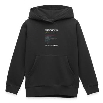 Programmierer - Kinder Premium Organic Hoodie - Schwarz - Vorne - AI Model Kid Male (0cm)