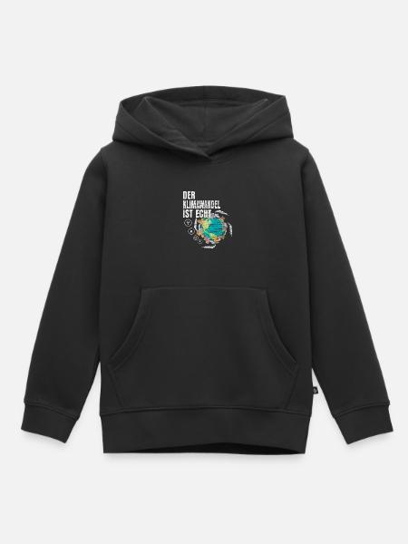 Umweltschutz - Kinder Premium Organic Hoodie - Schwarz