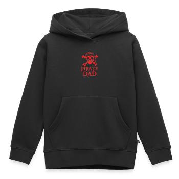 Pirat Vater Pirate Vatertag Piraten Geschenk - Kinder Premium Organic Hoodie - Schwarz - Vorne - AI Model Kid Male (0cm)
