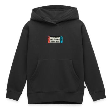 Switch Joy Ich habe mein Spiel angehalten - Kinder Premium Organic Hoodie - Schwarz - Vorne - AI Model Kid Male (0cm)