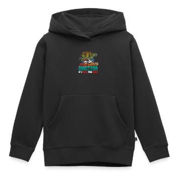 Directeur des feux d'artifice du Nouvel An - Sweat Premium à capuche enfant bio - noir - Devant - AI Model Kid Male (0cm)