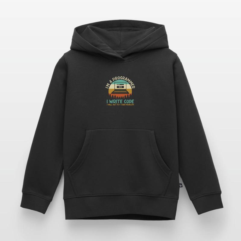 Programmer Code Coding Kids Premium Organic Hoodie