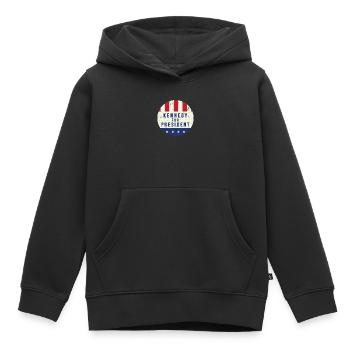 John F Kennedy Kennedy Election - Kids Premium Organic Hoodie - black - Front - AI Model Kid Male (0cm)