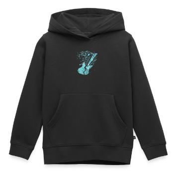 Musik Gitarre - Kinder Premium Organic Hoodie - Schwarz - Vorne - AI Model Kid Male (0cm)