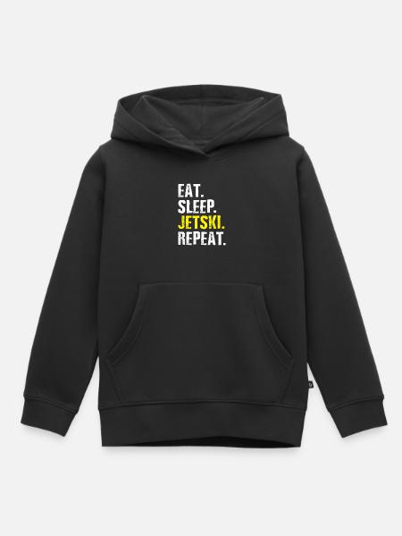 Jetski Geschenkidee - Kinder Premium Organic Hoodie - Schwarz