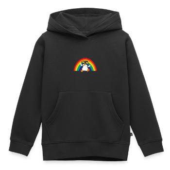 Gay Pride Geschenk - Kinder Premium Organic Hoodie - Schwarz - Vorne - AI Model Kid Male (0cm)