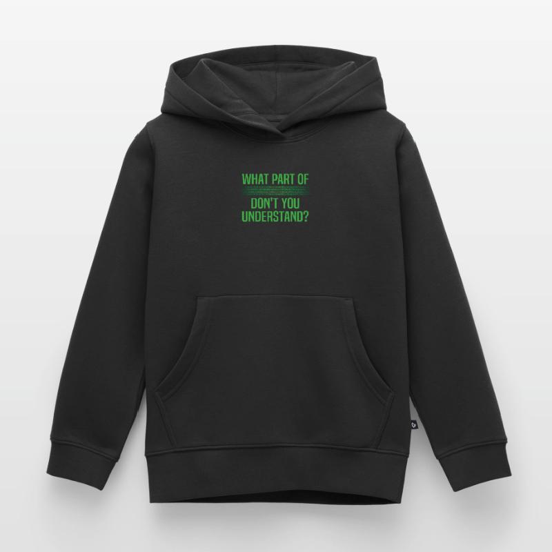 Binärcode Binar Dualcode Programmierer Geschenk Kinder Premium Organic Hoodie