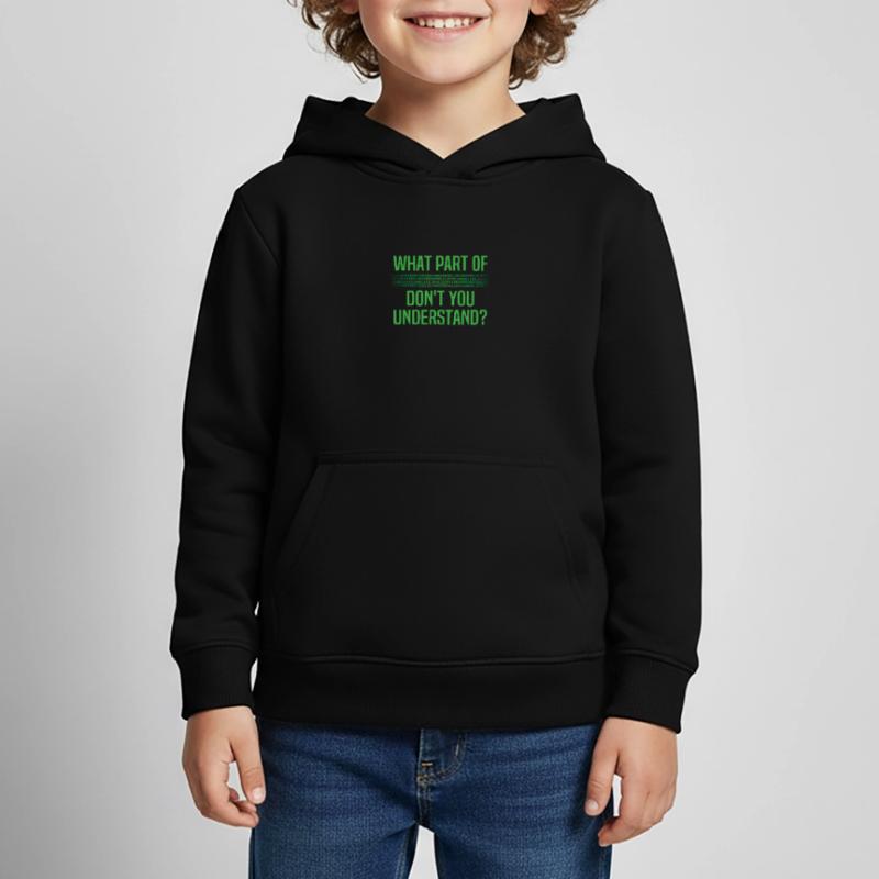 Binärcode Binar Dualcode Programmierer Geschenk Kinder Premium Organic Hoodie