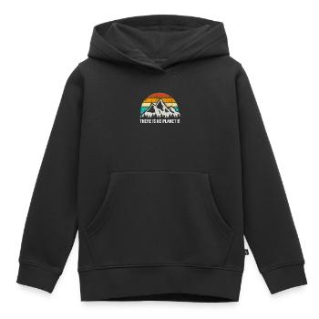 Il n'y a pas de planète B - Protection de l'environnement Protection du climat - Sweat Premium à capuche enfant bio - noir - Devant - AI Model Kid Male (0cm)