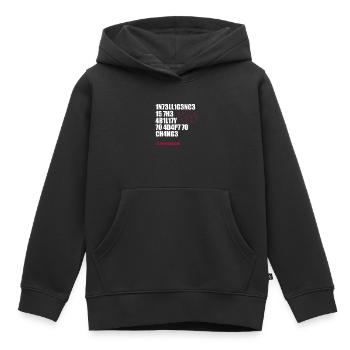 Cadeau scientifique intelligent scientifique - Sweat Premium à capuche enfant bio - noir - Devant - AI Model Kid Male (0cm)