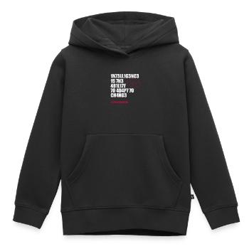 Intelligence scientifique - Sweat Premium à capuche enfant bio - noir - Devant - AI Model Kid Male (0cm)