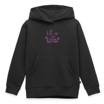 spring - Kids Premium Organic Hoodie - black - Front - AI Model Kid Male (0cm)