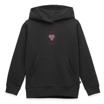 Enfants grande soeur, bébé, baby shower - Sweat Premium à capuche enfant bio - noir - Devant - AI Model Kid Male (0cm)