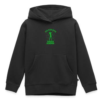 Tanzen Feiern Party Musik Diskothek - Kinder Premium Organic Hoodie - Schwarz - Vorne - AI Model Kid Male (0cm)